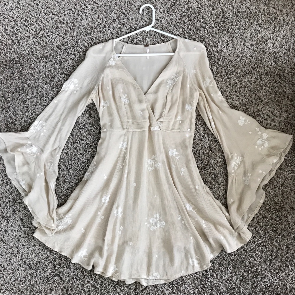 Free People Cream Dress